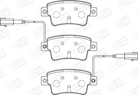 Champion 573345CH - Kit pastiglie freno, Freno a disco autozon.pro