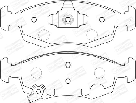 Champion 573366CH - Kit pastiglie freno, Freno a disco autozon.pro