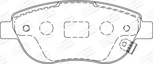 Champion 573308CH - Kit pastiglie freno, Freno a disco autozon.pro