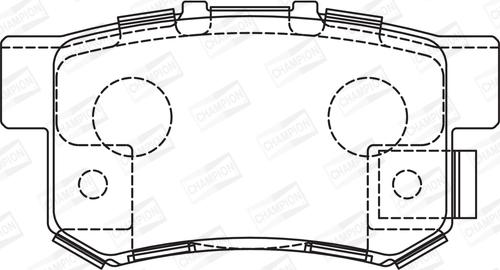 Champion 573375CH - Kit pastiglie freno, Freno a disco autozon.pro