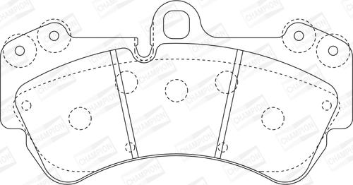 Champion 573376CH - Kit pastiglie freno, Freno a disco autozon.pro