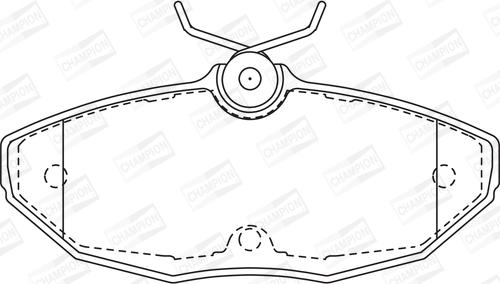 Champion 573237CH - Kit pastiglie freno, Freno a disco autozon.pro