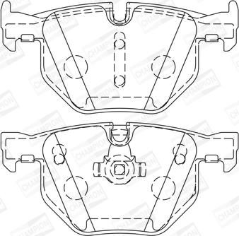 Champion 573224CH - Kit pastiglie freno, Freno a disco autozon.pro