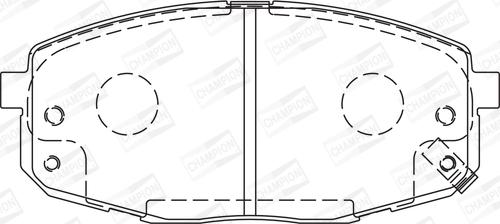 Champion 573730CH - Kit pastiglie freno, Freno a disco autozon.pro