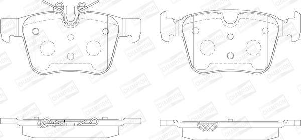 Champion 573772CH - Kit pastiglie freno, Freno a disco autozon.pro