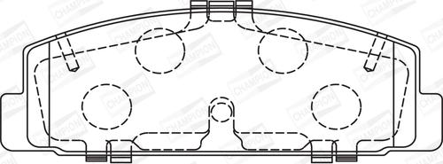 Champion 572490CH - Kit pastiglie freno, Freno a disco autozon.pro