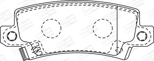 Champion 572492CH - Kit pastiglie freno, Freno a disco autozon.pro