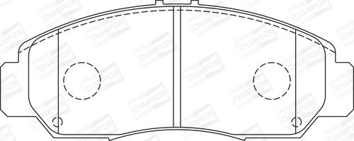 Champion 572449CH - Kit pastiglie freno, Freno a disco autozon.pro