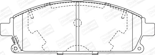 Champion 572466CH - Kit pastiglie freno, Freno a disco autozon.pro