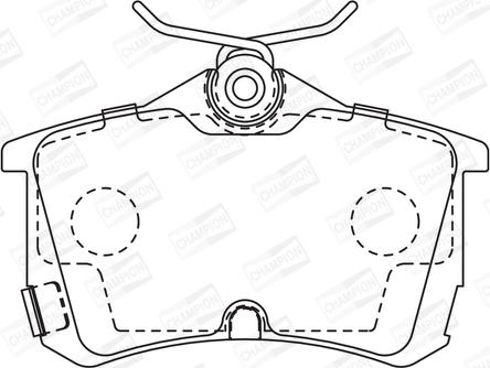 Champion 572478CH - Kit pastiglie freno, Freno a disco autozon.pro