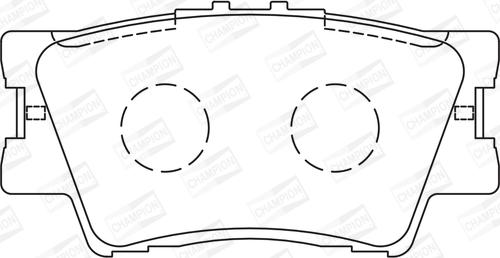 Champion 572595CH - Kit pastiglie freno, Freno a disco autozon.pro