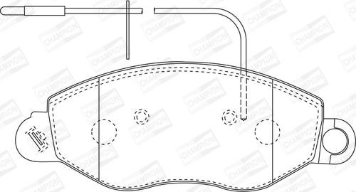 Champion 572564CH - Kit pastiglie freno, Freno a disco autozon.pro