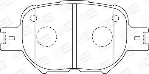 Champion 572517CH - Kit pastiglie freno, Freno a disco autozon.pro