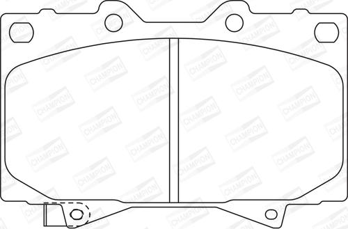 Champion 572528CH - Kit pastiglie freno, Freno a disco autozon.pro