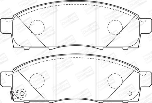 Champion 572646CH - Kit pastiglie freno, Freno a disco autozon.pro