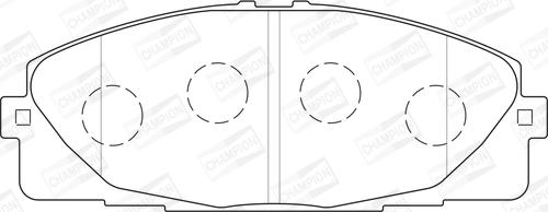 Champion 572650CH - Kit pastiglie freno, Freno a disco autozon.pro