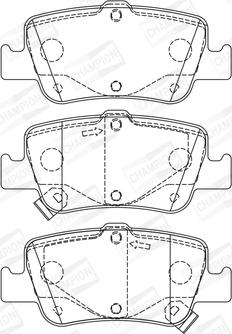 Champion 572601CH - Kit pastiglie freno, Freno a disco autozon.pro