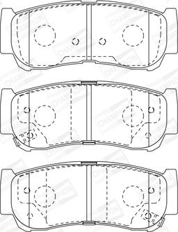 Champion 572608CH - Kit pastiglie freno, Freno a disco autozon.pro