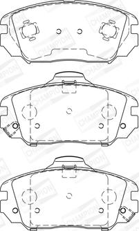 Champion 572616CH - Kit pastiglie freno, Freno a disco autozon.pro