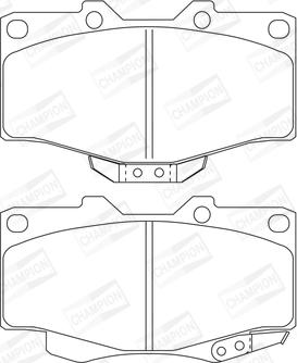 Champion 572140CH - Kit pastiglie freno, Freno a disco autozon.pro