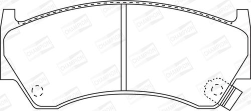 Champion 572396CH - Kit pastiglie freno, Freno a disco autozon.pro