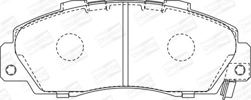 Champion 572393CH - Kit pastiglie freno, Freno a disco autozon.pro