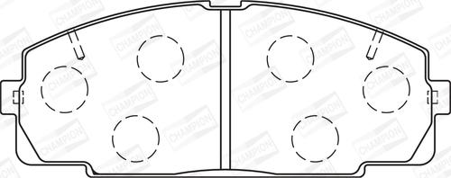 Champion 572367CH - Kit pastiglie freno, Freno a disco autozon.pro