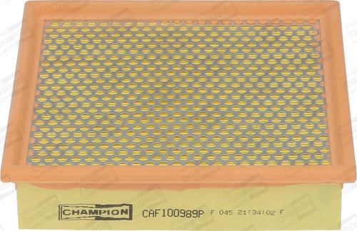 Champion CAF100989P - Filtro aria autozon.pro