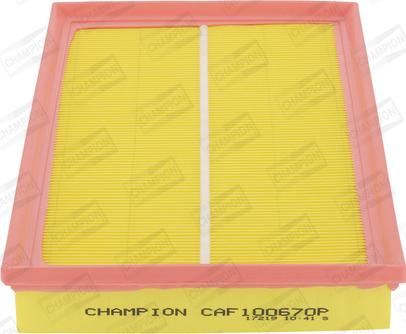 Champion CAF100670P - Filtro aria autozon.pro