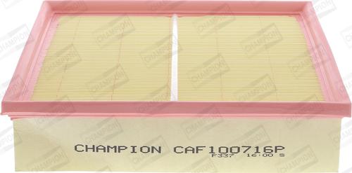 Champion CAF100716P - Filtro aria autozon.pro