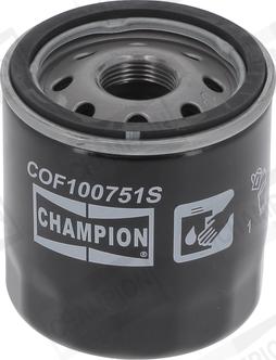 Champion COF100751S - Filtro olio autozon.pro