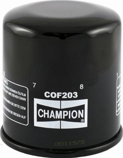 Champion COF203 - Filtro olio autozon.pro