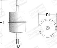 Champion L104/606 - Filtro carburante autozon.pro