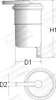 Champion L119/606 - Filtro carburante autozon.pro