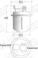 Champion L207/606 - Filtro carburante autozon.pro