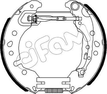 Cifam 151-496 - Kit ganasce freno autozon.pro