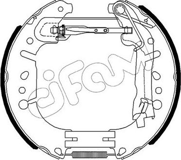 Cifam 151-490 - Kit ganasce freno autozon.pro