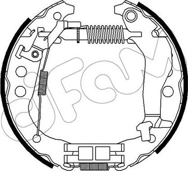 Cifam 151-447 - Kit ganasce freno autozon.pro