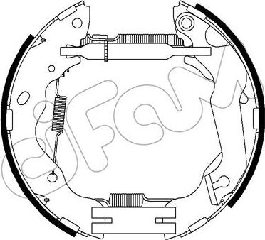 Cifam 151-457 - Kit ganasce freno autozon.pro