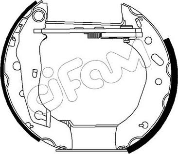 Cifam 151-483 - Kit ganasce freno autozon.pro