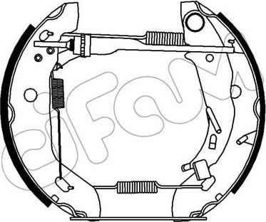 Cifam 151-434 - Kit ganasce freno autozon.pro