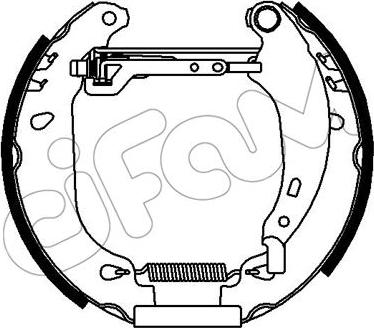 Cifam 151-435 - Kit ganasce freno autozon.pro