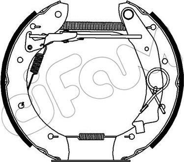 Cifam 151-430 - Kit ganasce freno autozon.pro