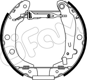 Cifam 151-431 - Kit ganasce freno autozon.pro