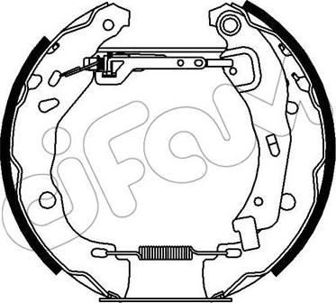 Cifam 151-437 - Kit ganasce freno autozon.pro