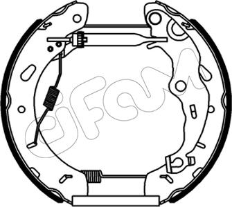 Cifam 151-555 - Kit ganasce freno autozon.pro