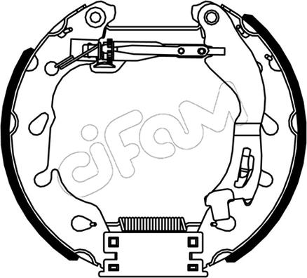 Cifam 151-551 - Kit ganasce freno autozon.pro