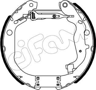 Cifam 151-558 - Kit ganasce freno autozon.pro