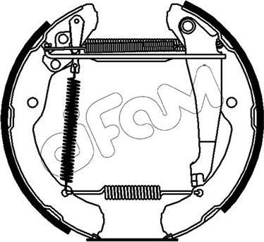 Cifam 151-504 - Kit ganasce freno autozon.pro