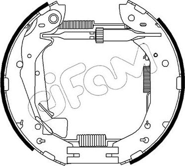 Cifam 151-500 - Kit ganasce freno autozon.pro